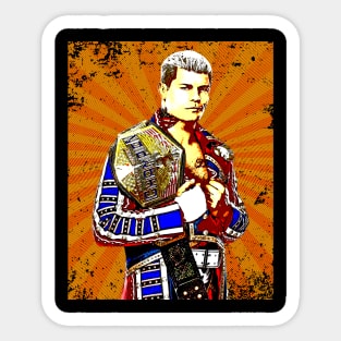 Cody Rhodes // Retro Comics Style Sticker